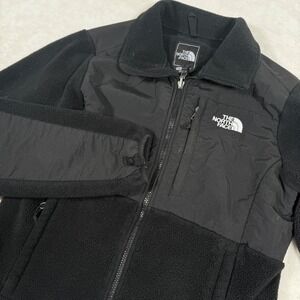 The North Face Fleece Jacket Black Full Zip Women's Medium Polartec Recycled